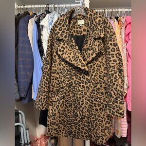 Tuckernuck leopard peacoat